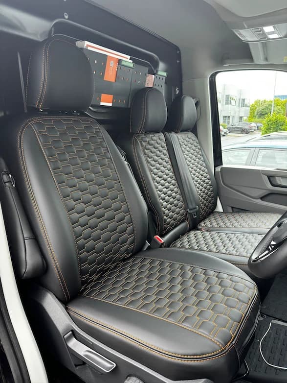 Custom Van Seat Covers for Work Vehicles